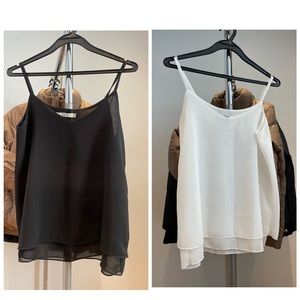NWT ** Lot 2 packs Tank Top Black and White